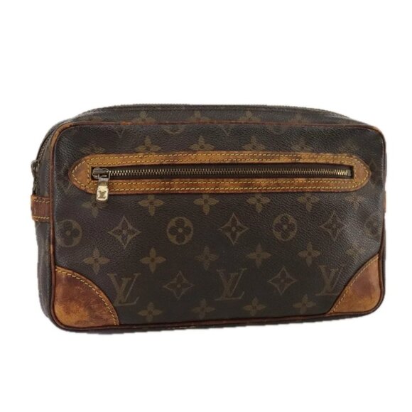 LOUIS VUITTON Monogram Marly Dragonne GM Clutch Bag M51825 LV Auth 102959 - Picture 1 of 16